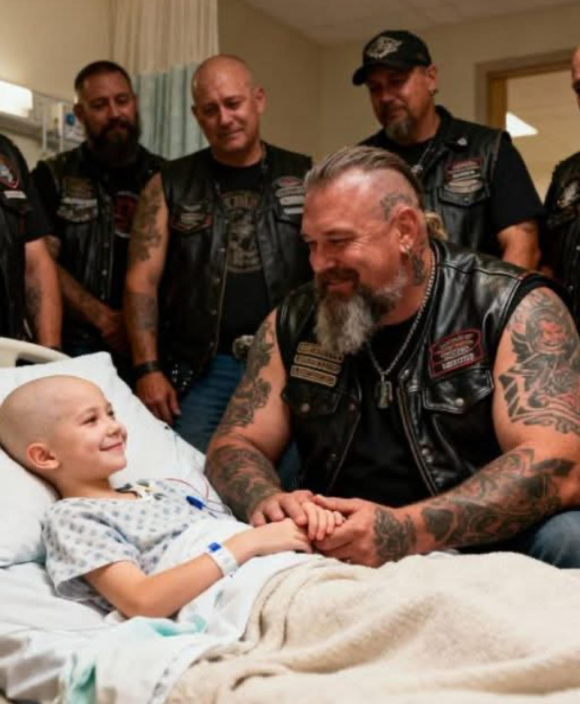 For 3 Months, 40 Bikers Rotated Holding a Terminally Ill Girl’s Hand So She Wouldn’t Wake Up Alone