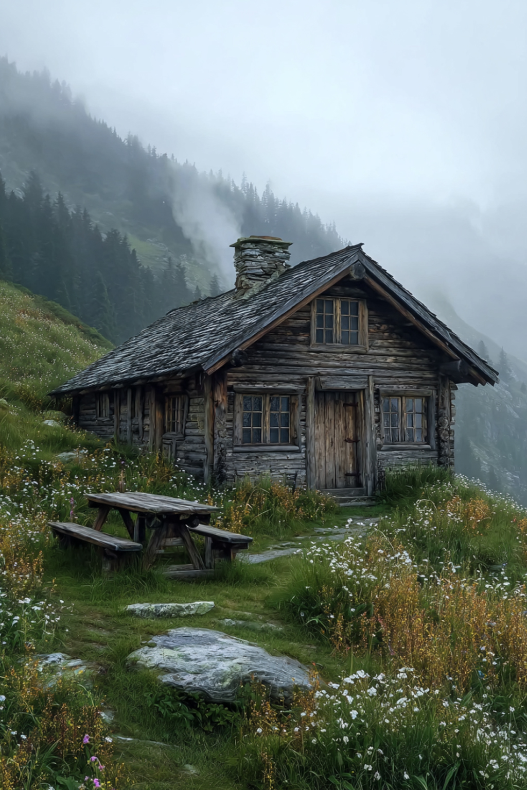 A Hidden Mountain Cabin Where Time Slows Down