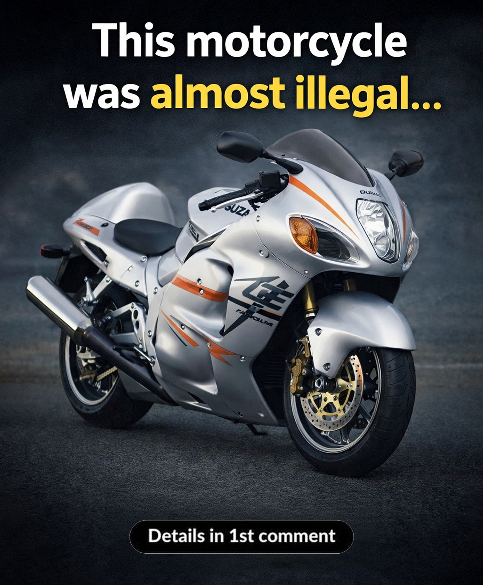 This motorcycle was almost illegal