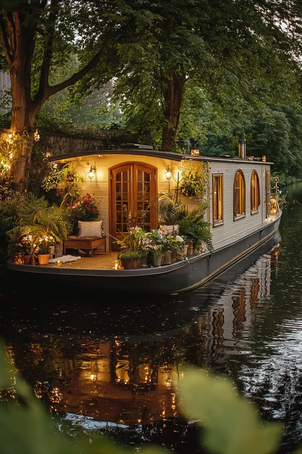 A Floating Sanctuary: Inside This Enchanting Tiny Houseboat