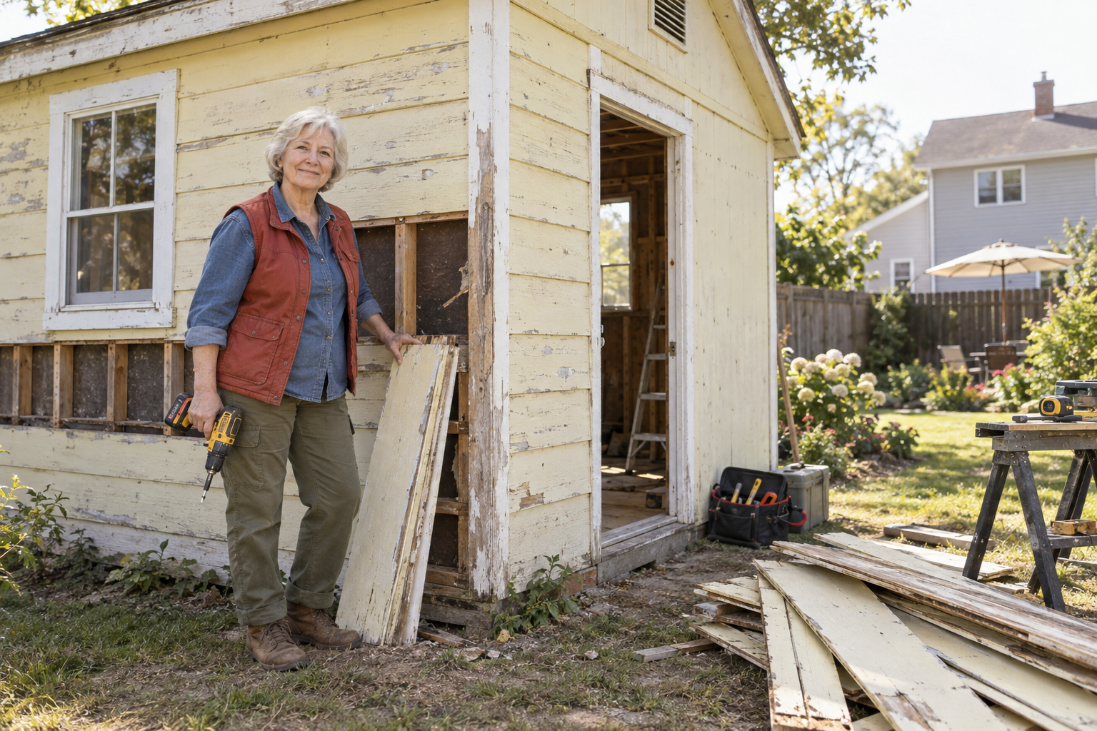 At 71, She Bought a Rejected $500 Shed—What She Built Behind Her Daughter’s House Is Beautiful