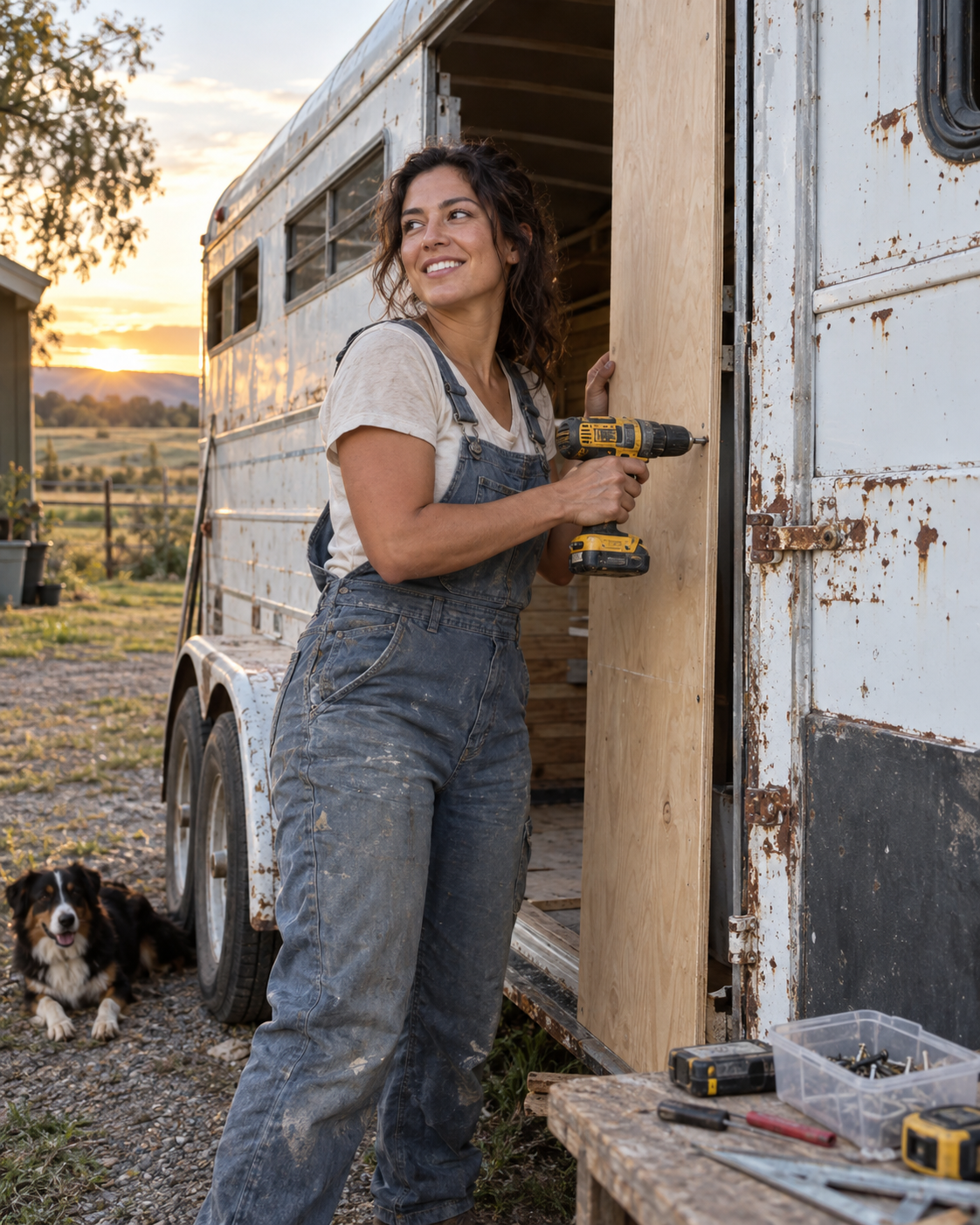 She Paid $1,200 for a Battered Horse Trailer—Then Made the Entire Kitchen Disappear Outside