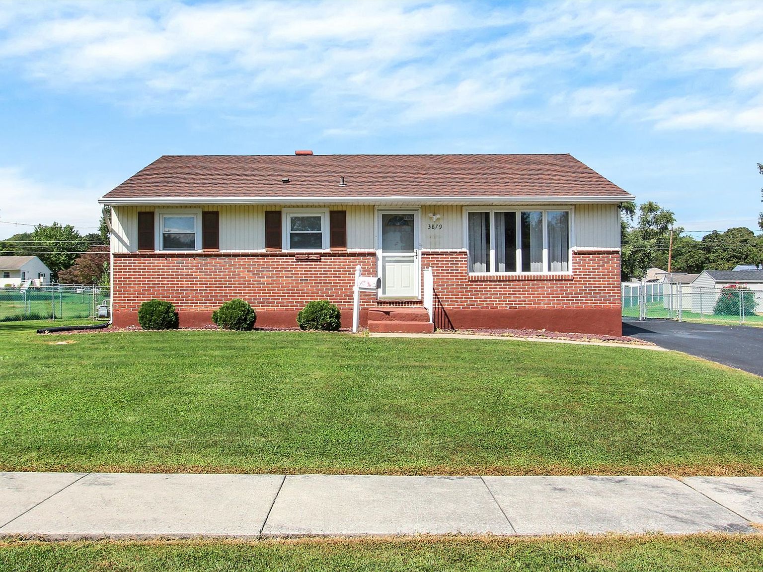 This $239,900 York Ranch Has a Covered Deck—and an Unfinished Basement With Potential